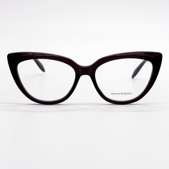 NEW ALEXANDER MCQUEEN EYEGLASSES, WOMEN VIOLET CAT EYE EYEWEAR AM0253O 003 - Picture 2 of 3